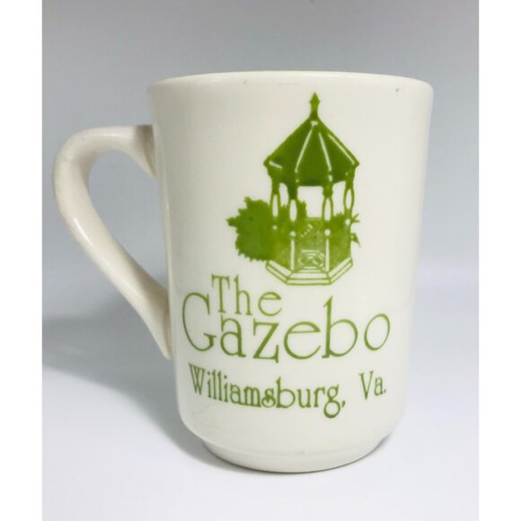 Vintage The Gazebo Williamsburg VA Coffee Mug Restaurant Ware Homer Laughlin USA - Picture 1 of 6